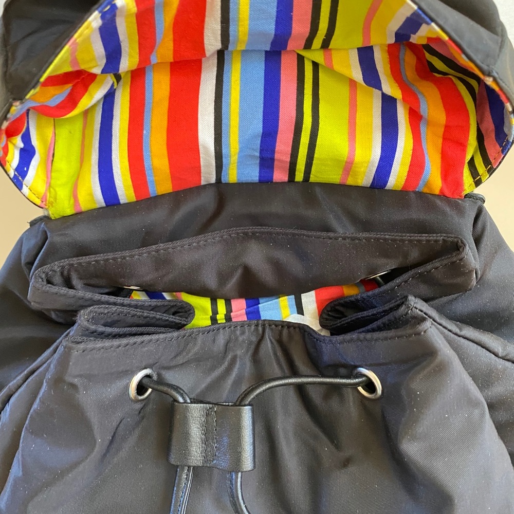 Prague Leather/Nylon Backpack - Picture 4 of 9
